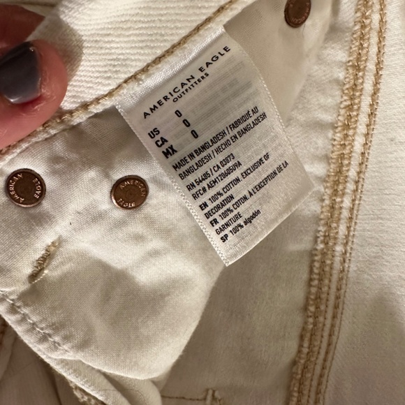 American Eagle Outfitters Shorts 9s Boyfriend White Denim Shorts